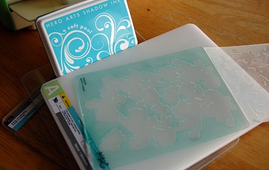 Dry Embossing Faux Letterpress - inked folder