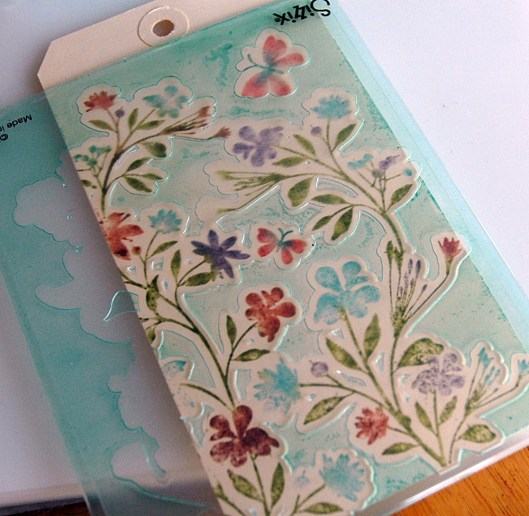 Dry Embossing Faux Letterpress - tag in folder