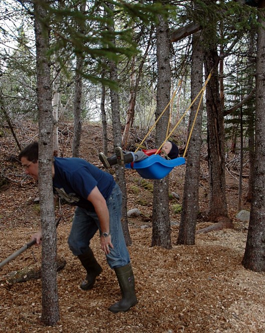 May 24 - Playing kick Daddy