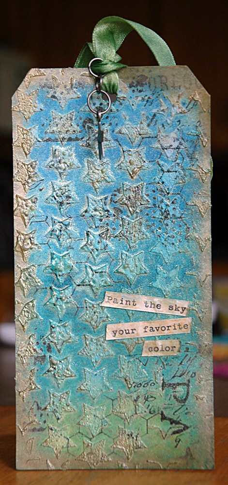 Stencils Part 4 - finished tag