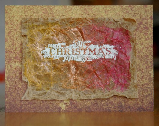 Twinkling H2O's - kraft glassine brown card