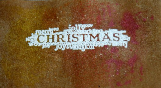 Twinkling H2O's - kraft glassine dried