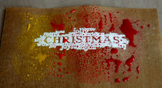 Twinkling H2O's - kraft glassine painted