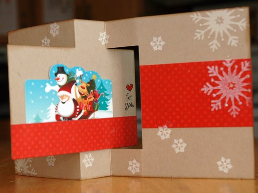 Christmas Card Class - Flip Card, inside