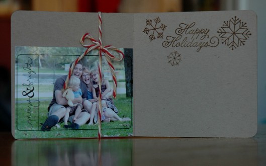 holly jolly card - inside