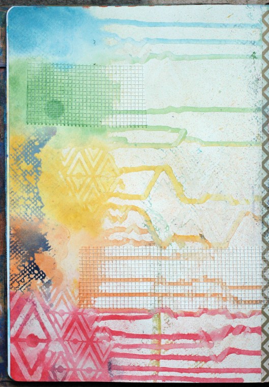 Distress Paint Resist - rainbow