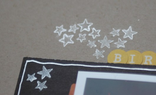 birthday girl silver stamping