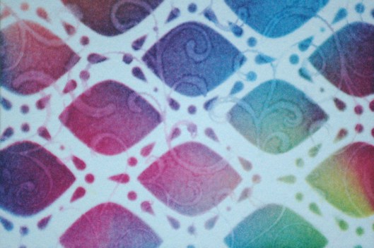 ghosted and stamped images