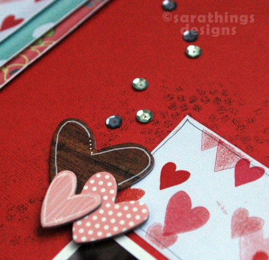 february hearts and sequins