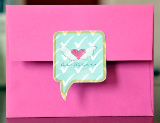 valentine envelope back