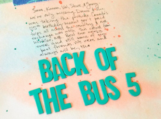 back of the bus 5 - title and journaling
