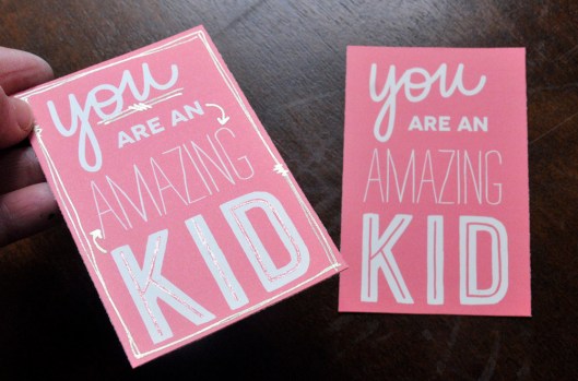 lunch box notes - pink